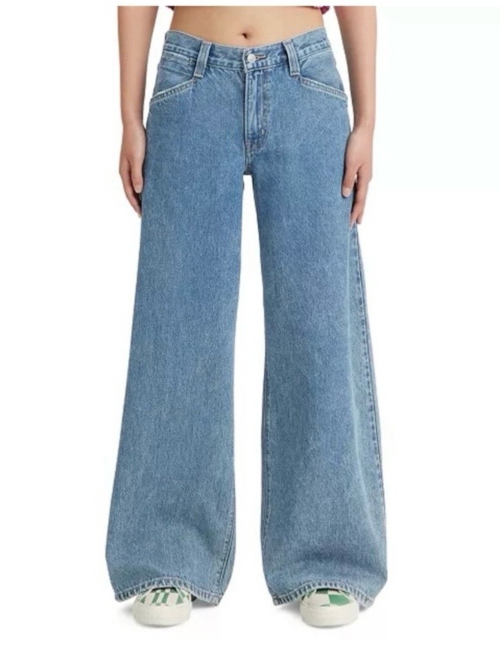 Wide Leg High-Rise Light Blue Women’s Jeans